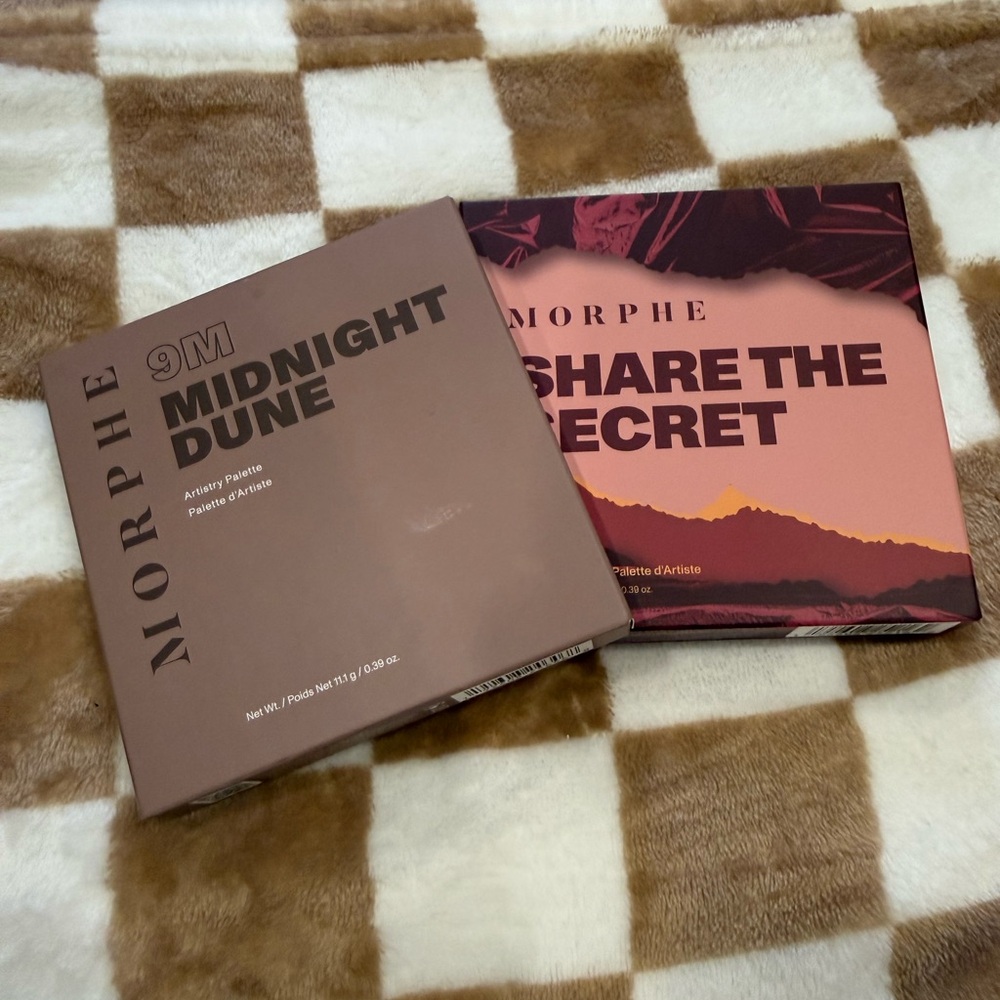 Morphe 9M Midnight Dune & Share the Secret Palettes